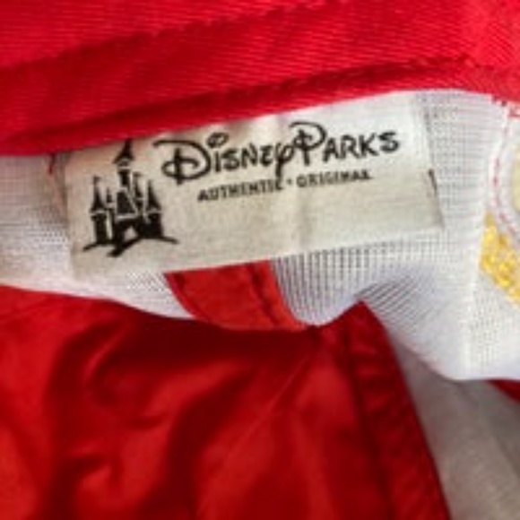 Disney Parks Authentic & Original 55 Baseball Cap Hat Vintage 928 Red Gray EUC - Picture 8 of 8